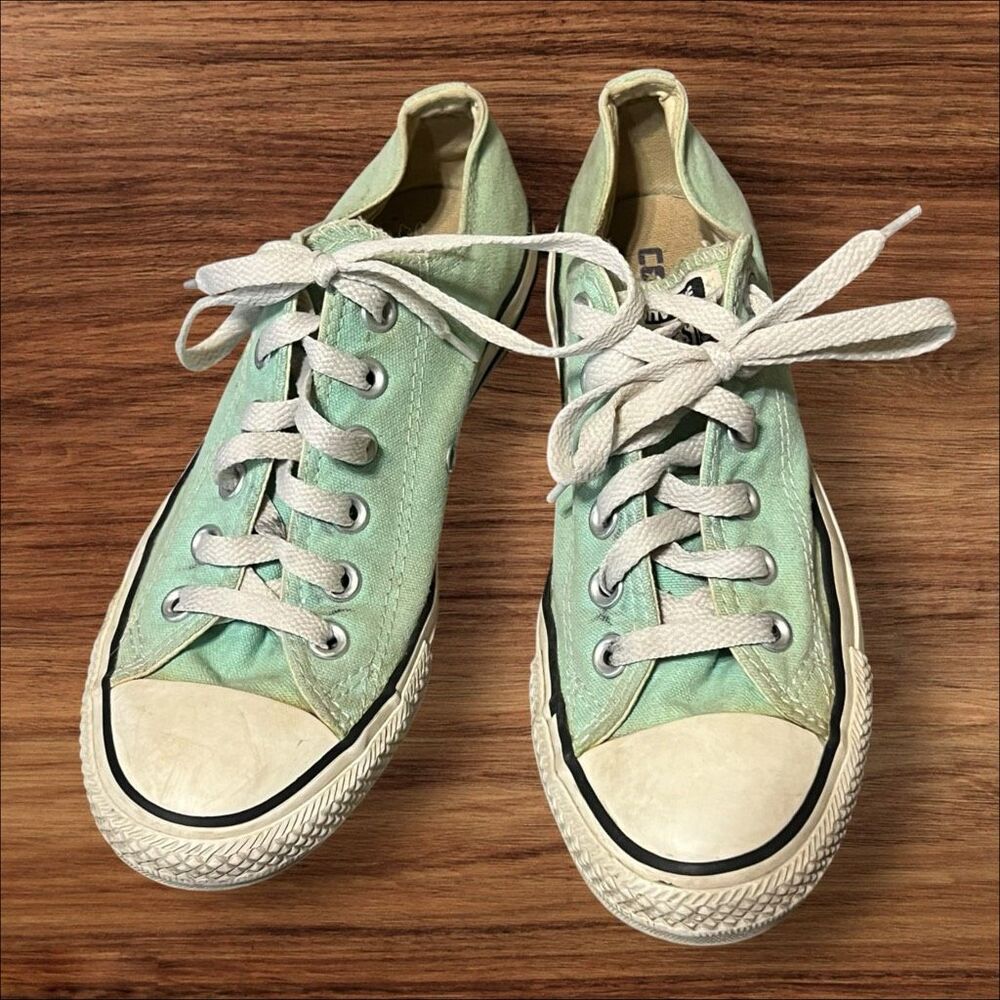 Converse Chuck Taylor Beach Glass Mint Canvas Low Top Women’s Size 7